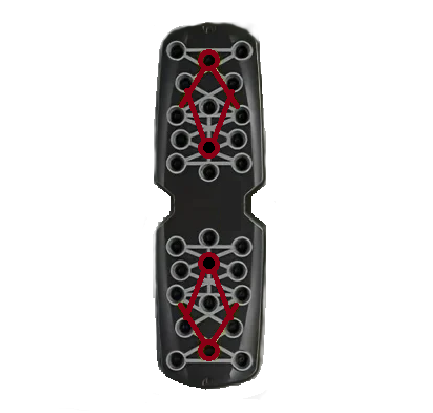 Dos rouge Planche à pompes - PowerPush Pro - Getractive